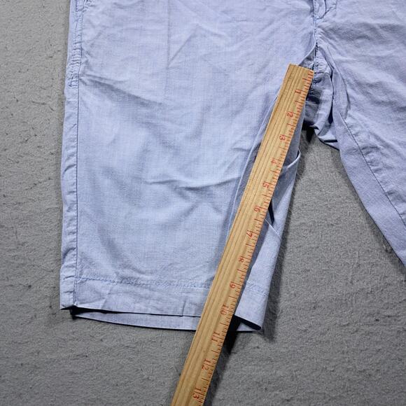 Brax Shorts Men 34 Light Blue Chino Flat Front‎ Summer Style Bellevill Casual - Picture 4 of 10
